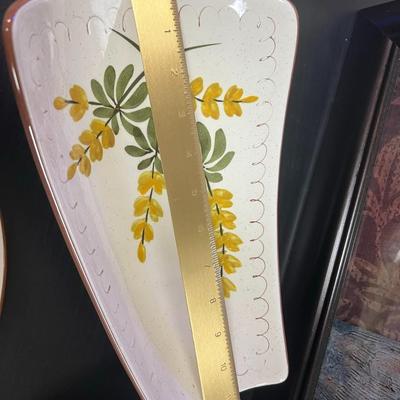 Vintage STANGL Pottery Golden Blossom, Server Plate and Sauce Boat