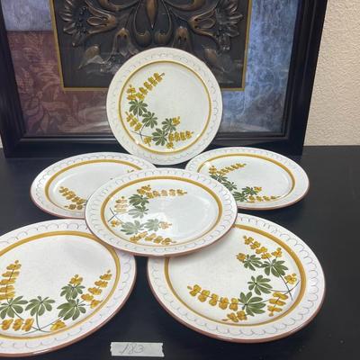 Vintage STANGL Pottery Golden Blossom. Plates