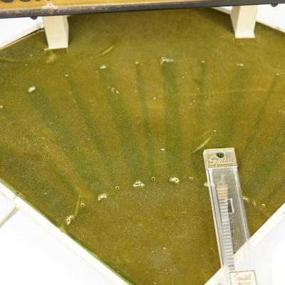 VINTAGE SPEIDEL STORE WATCH DISPLAY LIGHTS, ON STAND WITH PLATFORM