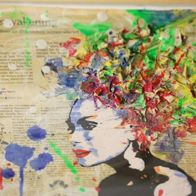 "THE AWAKENING " PAPER ART -FRAMED