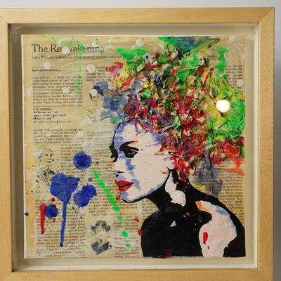 "THE AWAKENING " PAPER ART -FRAMED