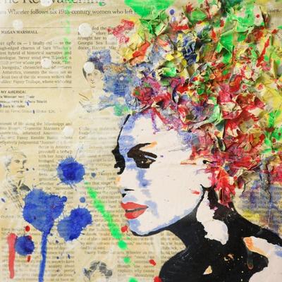 "THE AWAKENING " PAPER ART -FRAMED