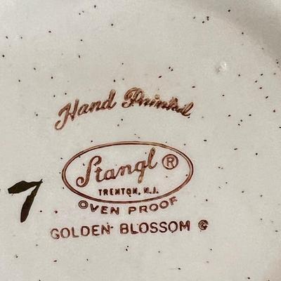 Vintage STANGL Pottery Golden Blossom. Mugs, creamer, sugar bowl, salt and pepper and more