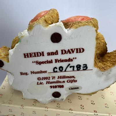 Cherished Teddies Heidi and David 