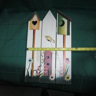 Small Decorative Fence with Birdhouses