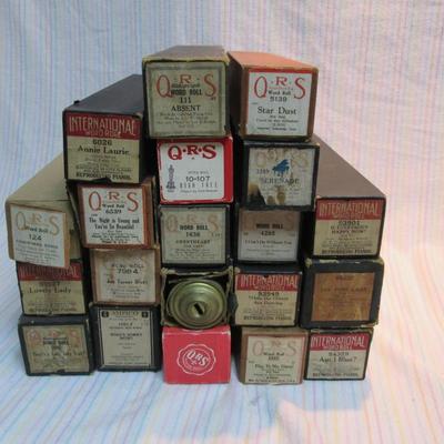 Antique Player Piano Rolls