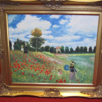 Field of Flowers Framed Canvas