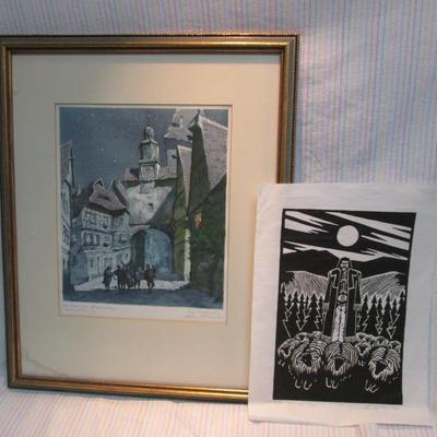 Framed and Unframed Art