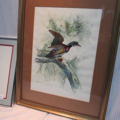 Shell and Duck Framed Art