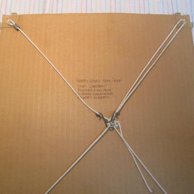 Vintage Pony Express Photo and Chevron Watercolor by Wayne Melnychuk