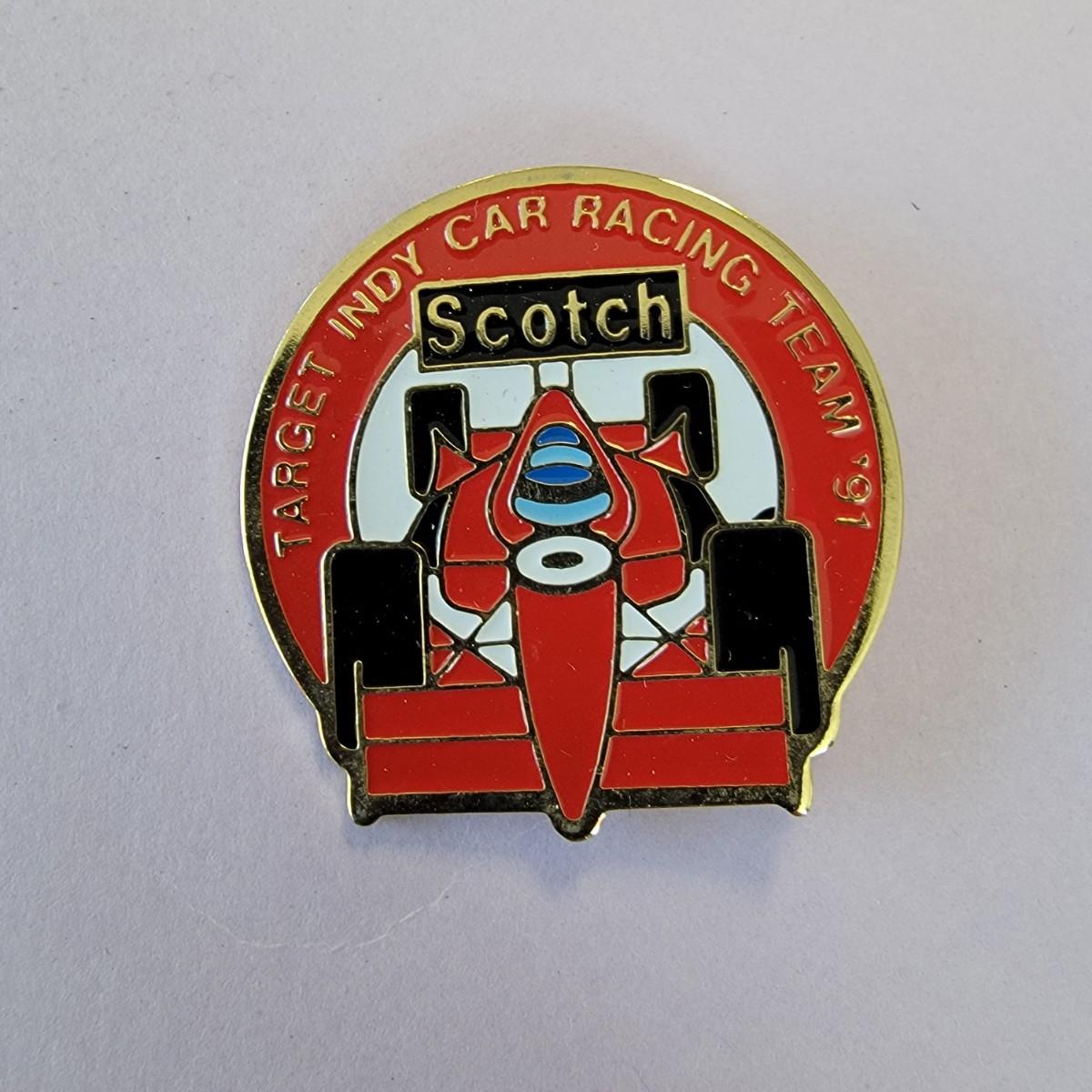 Three Racing Cars Pin Target Indy Car Racing Pin | EstateSales.org