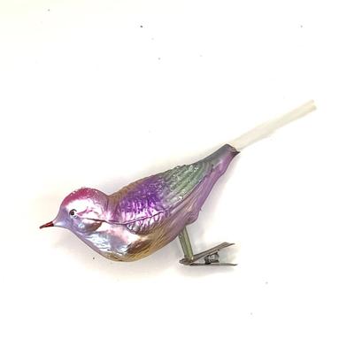 1700 Four Vintage Glass Clip Ornaments