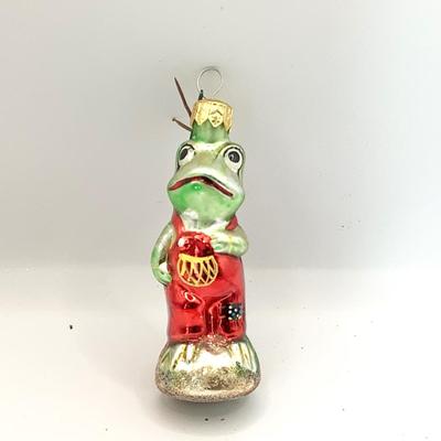 1705 Christopher Radko 1991 Froggy Child Glass Ornament