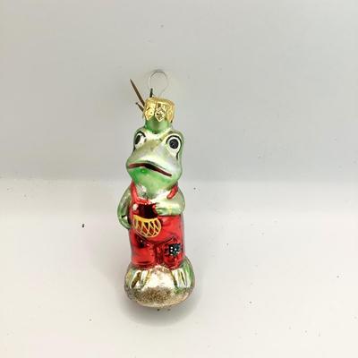1705 Christopher Radko 1991 Froggy Child Glass Ornament