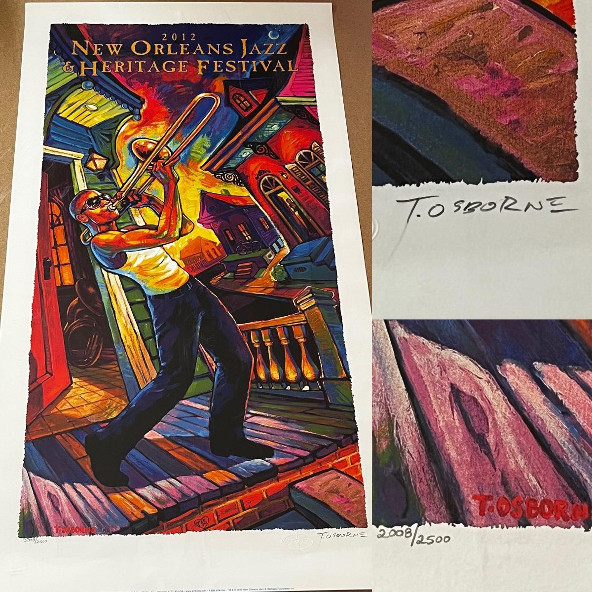 NO Jazz & Heritage Festival Poster 2012 Trombone Shorty