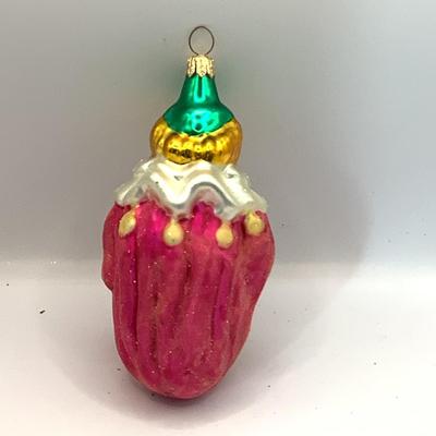 1708 Christopher Radko Clown Glass Ornament