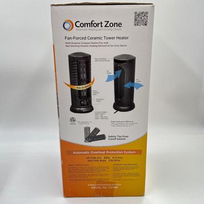 COMFORT ZONE ~ Oscillating Ceramic Tower Heater