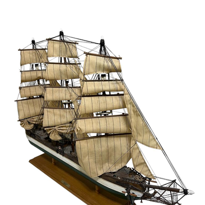 Pair Of Decorative Wooden Ships