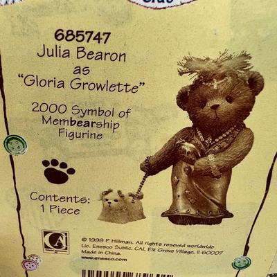 Cherished Teddies Julia Bearon Gloria Growlette