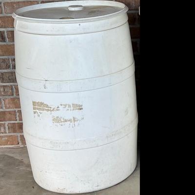 One (1) 55 Gallon Plastic Barrel / Drum