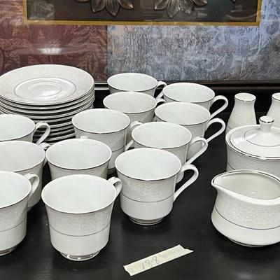 Royal Wentworth Tea Cups, Saucers, Creamer, Sugar, Salt and Pepper