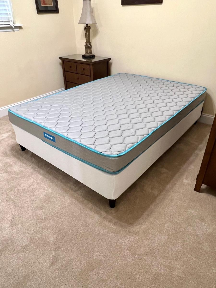 LINENSPA Full Mattress & Standing Box Spring Set