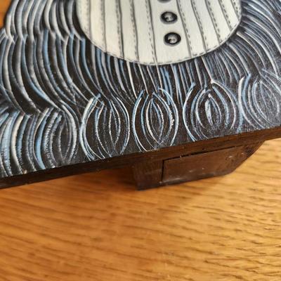 Handpainted Scotty Dog Fireplace Match Holder