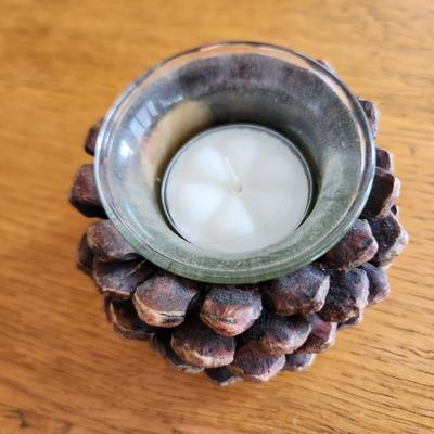 Pine Cone Table Candle