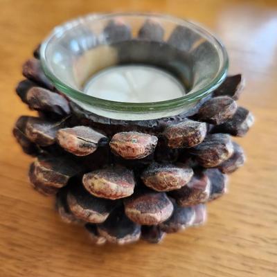 Pine Cone Table Candle