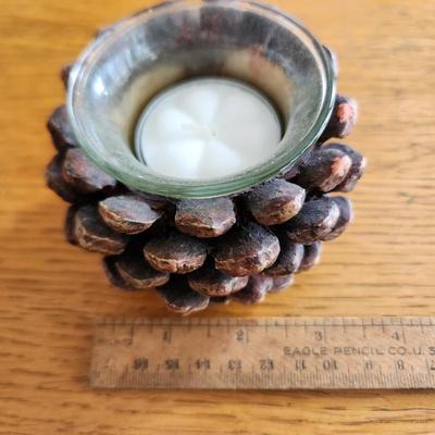 Pine Cone Table Candle