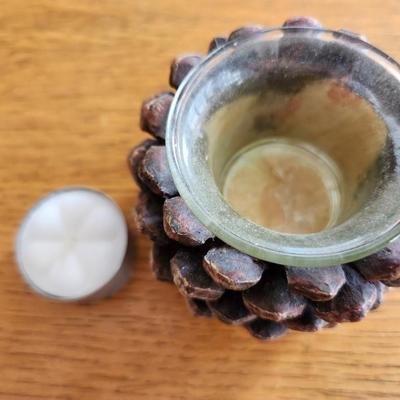 Pine Cone Table Candle