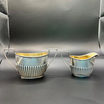 6462 Sterling J.E Caldwell Cream & Sugar