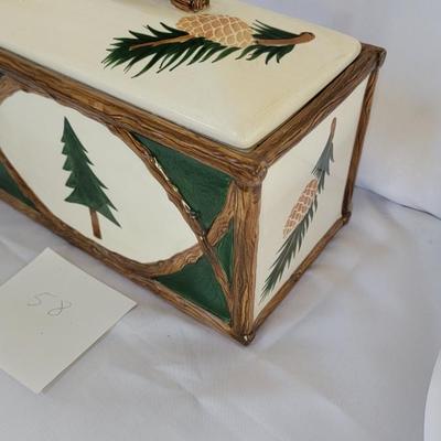 Christmas tree cookie jar