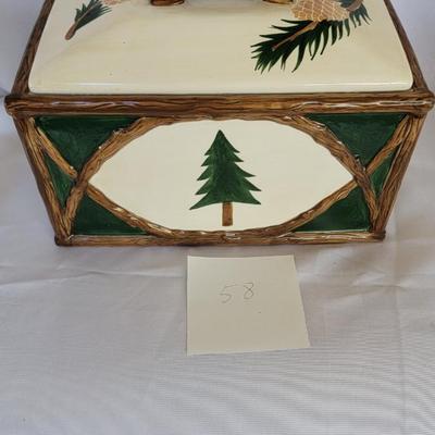Christmas tree cookie jar
