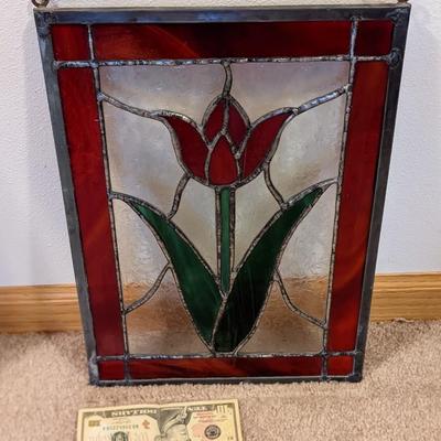 Stained Lead Glass of Tulip