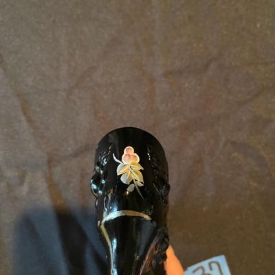 Fenton hand painted heel 