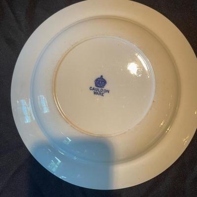 Lot of (3) vintage blue and white plates