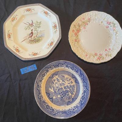 Lot of (3) vintage plates