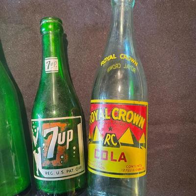 Lot of (5) vintage glass bottles