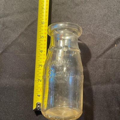 Lot of (4) vintage glass bottles