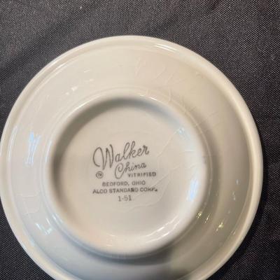 Lot of (5) blue and white marked plates