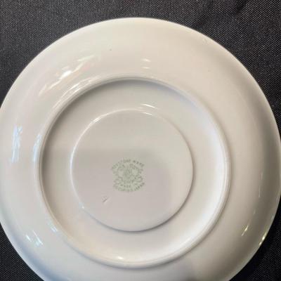 Lot of (5) blue and white marked plates