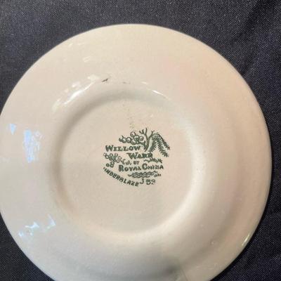 Lot of (5) blue and white marked plates