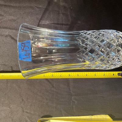 (3) large pieces of lead crystal