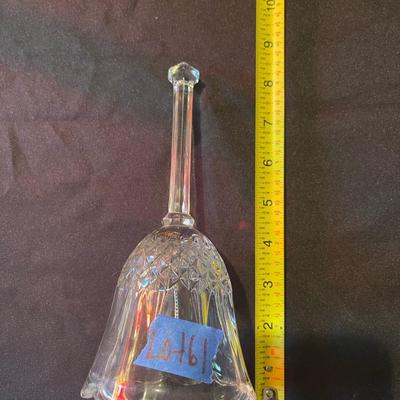 Pair of crystal candle holders, Mikasa candle stick holder, crystal bell