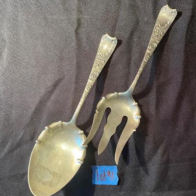 W Co. Sterling fork and Spoon