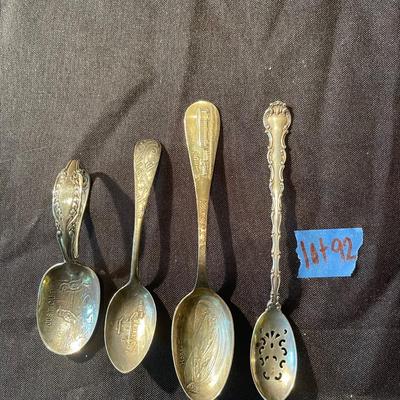 (4) sterling silver spoons