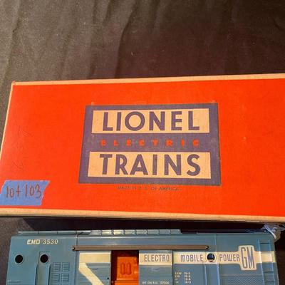 Lionel el. Trains "operating generator car"