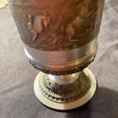(3) pewter mugs