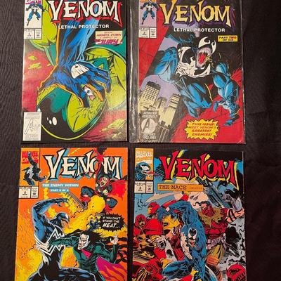 (4) vintage Venom Marvel comics